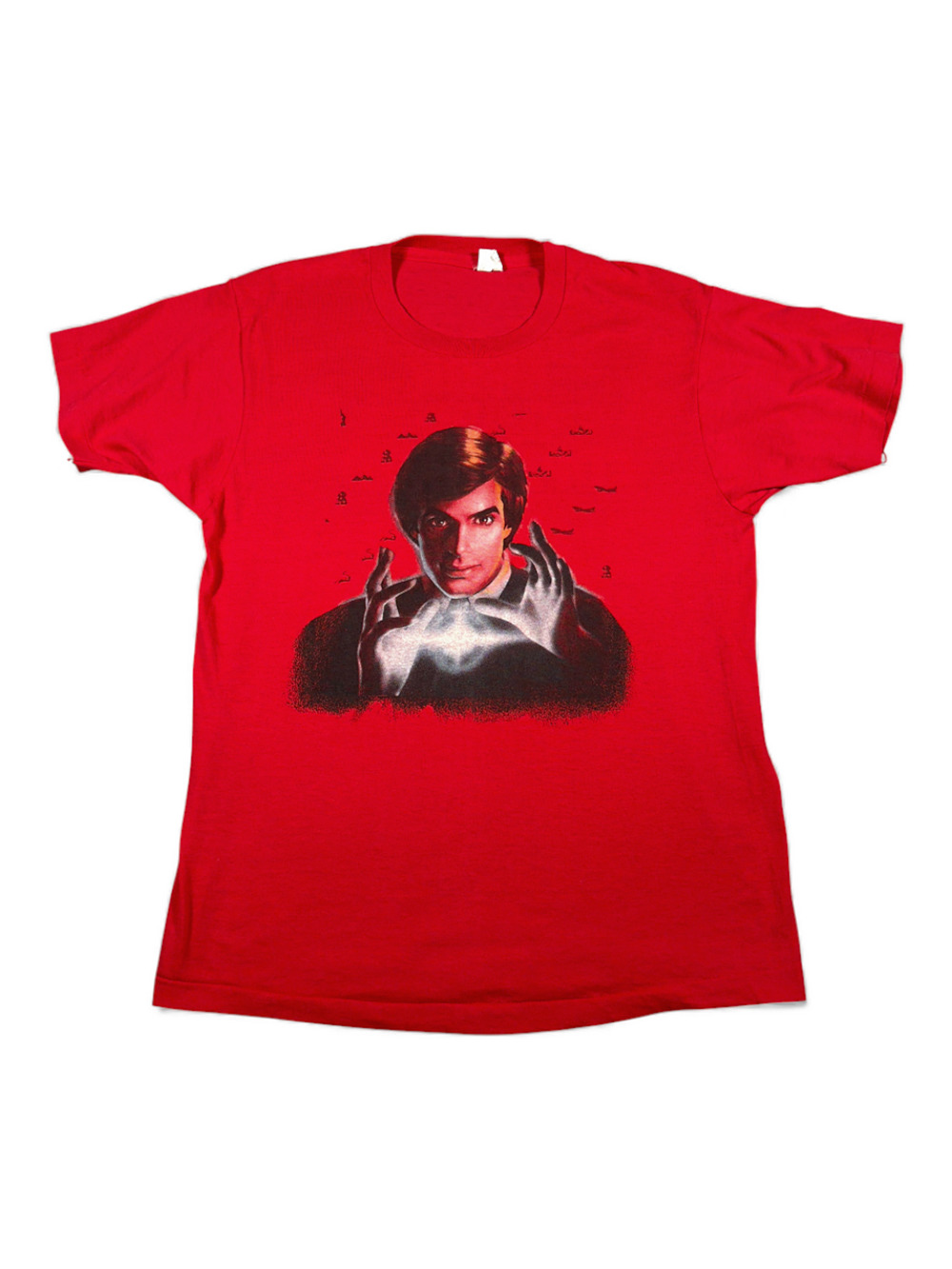 Vintage David Copperfield Shirt Adult MEDIUM Red Magic Show Screen Stars USA 80s